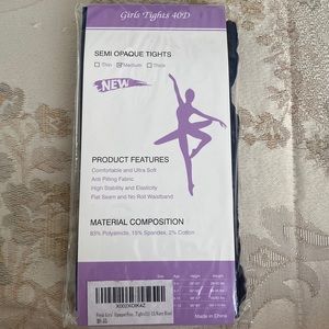 Girls Semi Opaque Tights 40D